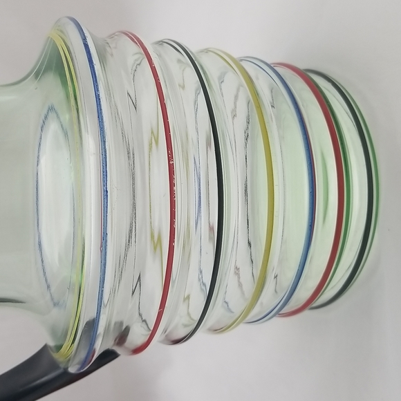 Uranium Depression Banded Water Pitcher - Picture 8 of 16